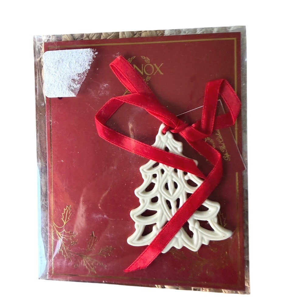 Lenox Pierced Tree Charm Fine Ivory China Christmas Ornament 6237812 New